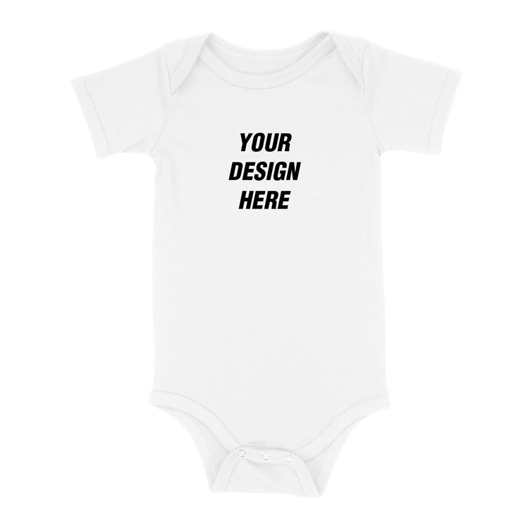 Front Of Custom Printed Baby Onesie, Printed In Byron Bay With Eco Friendly Inks